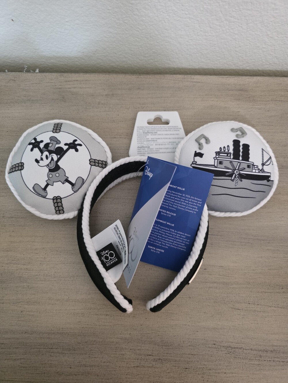 Disney Steamboat WILLIE MOUSE EARS NWT - Picture 6 of 6